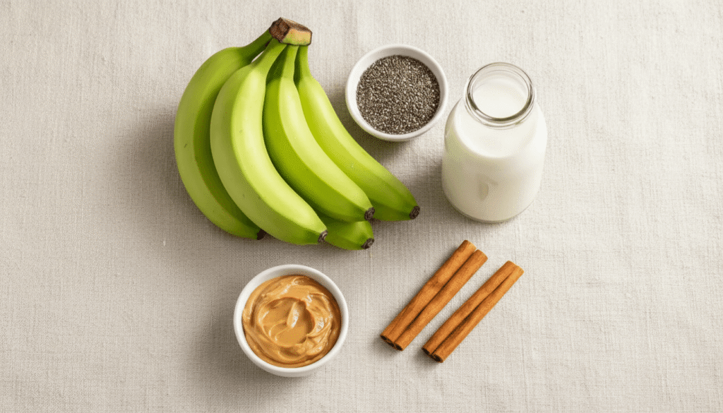 ingredients for green banana trick for diabetes recipe