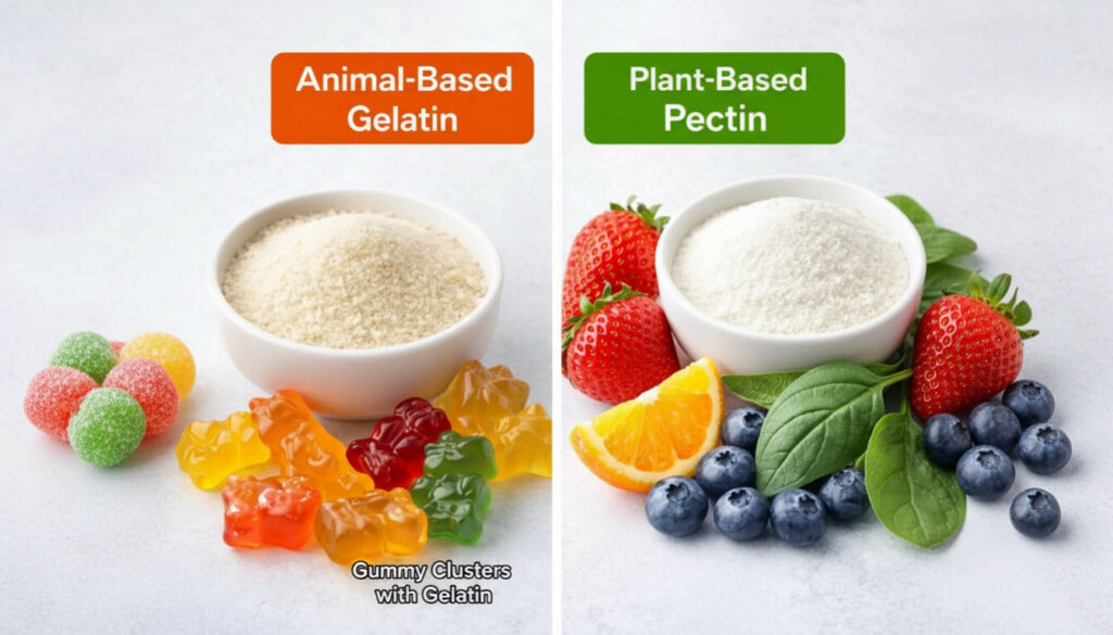 Gelatin vs Pectin in Gummy Candy Ingredients