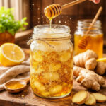 ginger bug recipe with honey fermentation starter jar