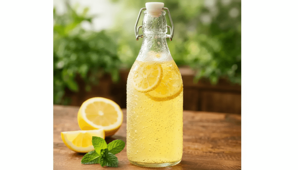 homemade probiotic soda from ginger bug recipe with honey