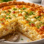 barefoot contessa crab quiche freshly baked