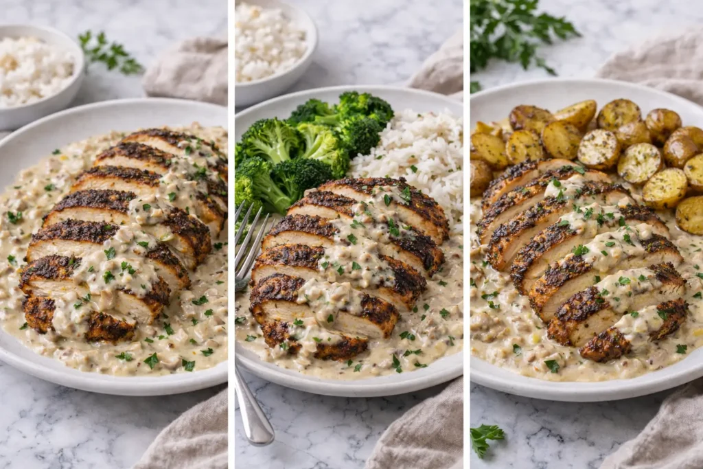 Blackened Chicken with Creamy Shallot Sauce – Serving Ideas
