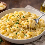 creamy yard house mac and cheese with cavatappi pasta and rich cheese sauce