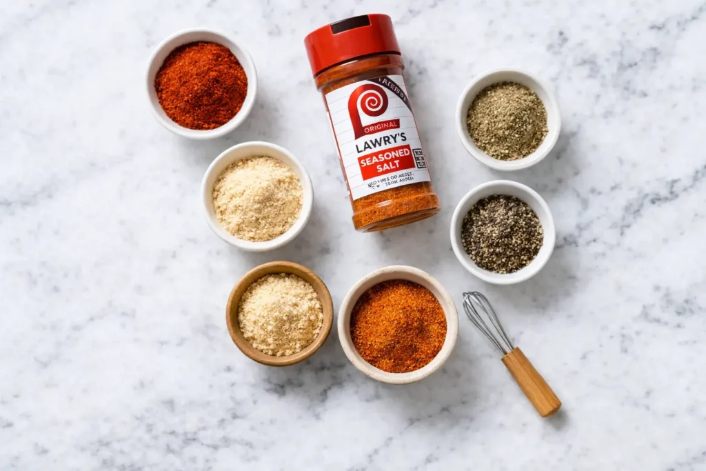 All 6 ingredients you need to make a Zaxby's fry seasoning copycat at home.