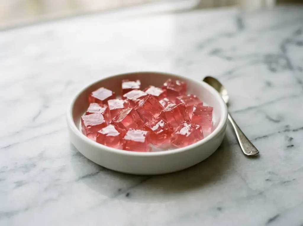 great lakes gelatin recipe pink variation cranberry juice cubes marble
