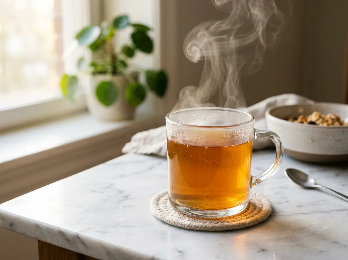 how much gelatin per day warm drink glass marble