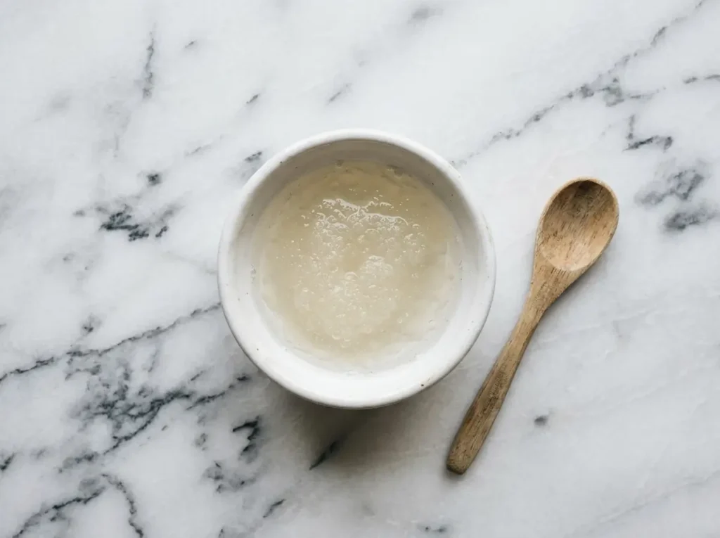 great lakes gelatin powder blooming in cold water white bowl marble