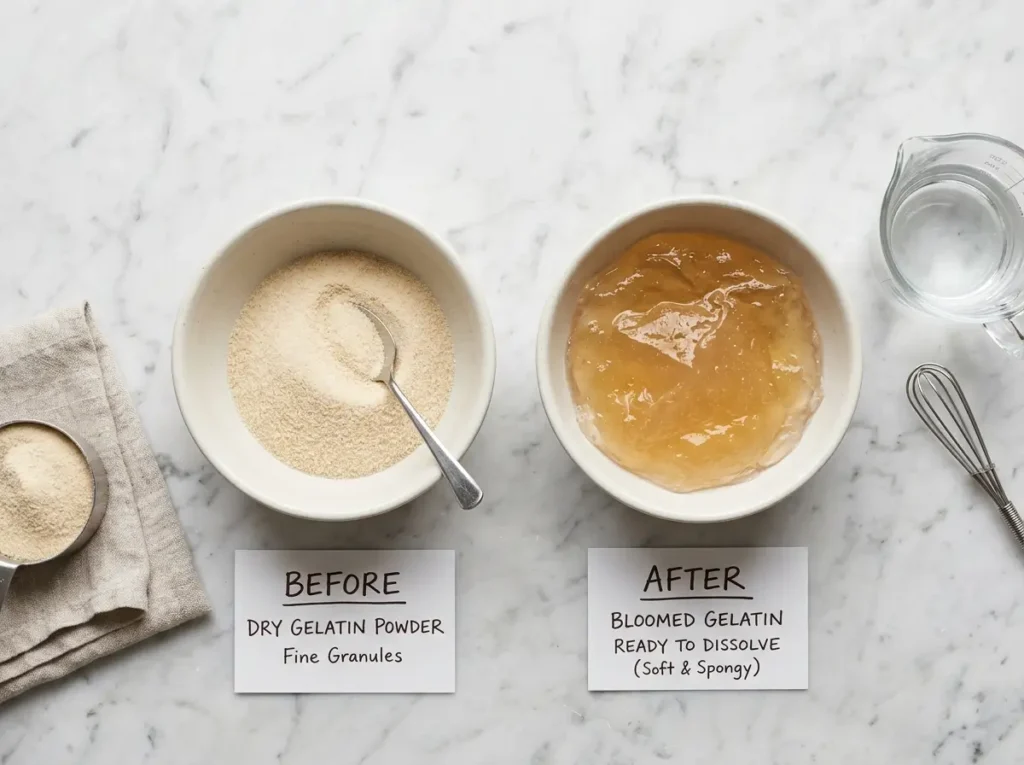 beef gelatin benefits how to use bloom and dissolve white marble