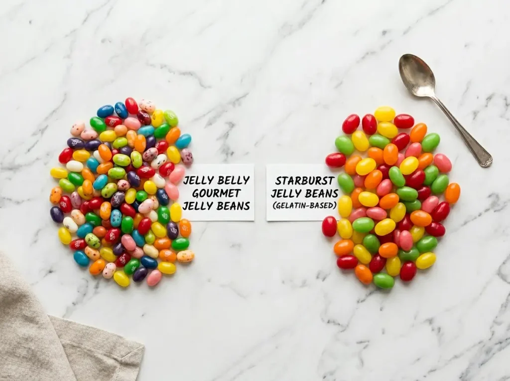 jelly belly starburst jelly beans gelatin free white marble