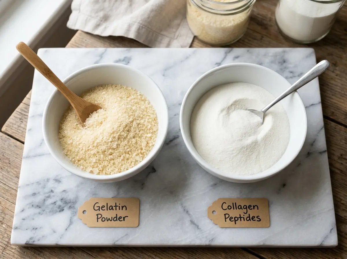does gelatin have collagen comparison powder marble