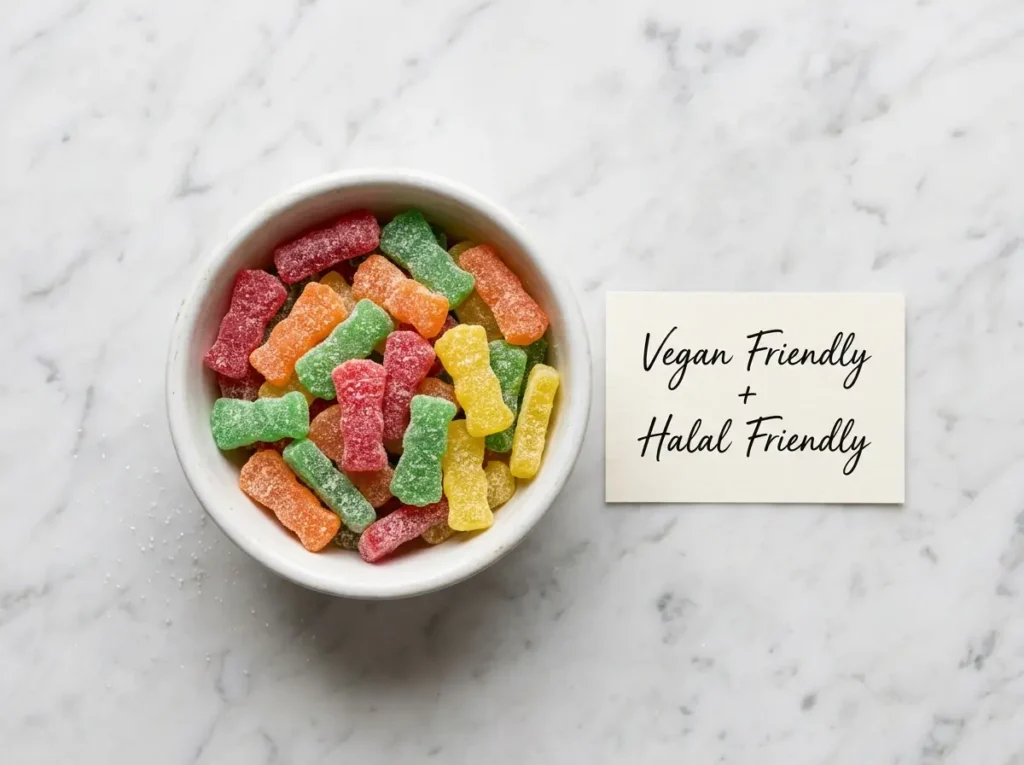 sour patch kids gelatin free vegan halal friendly white marble