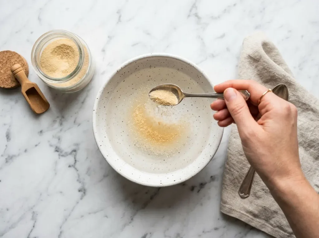 how to bloom gelatin sheet gelatin soaking cold water white marble