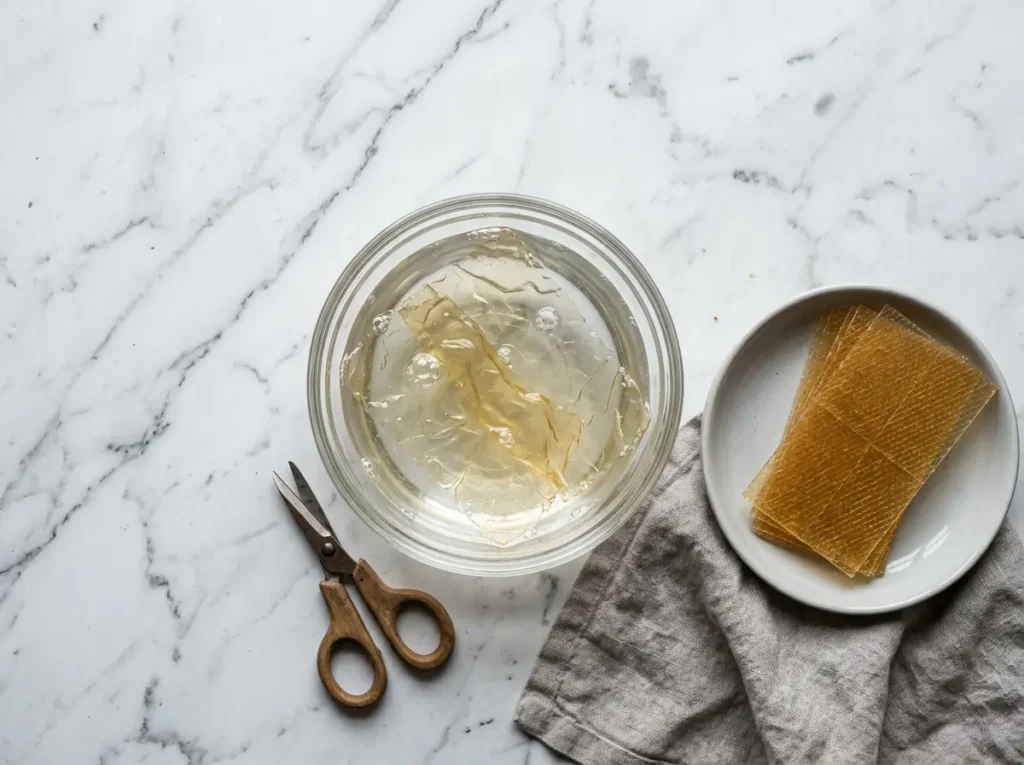 how to bloom gelatin wrong vs right method comparison white marble