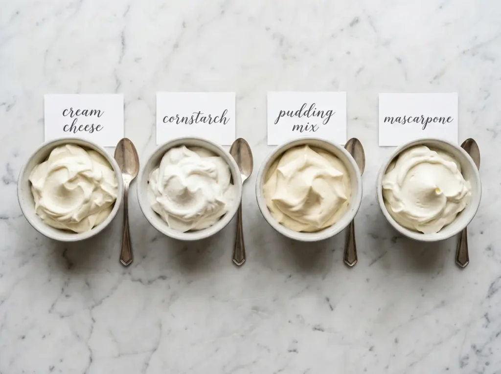cream without gelatin 4 methods comparison white marble