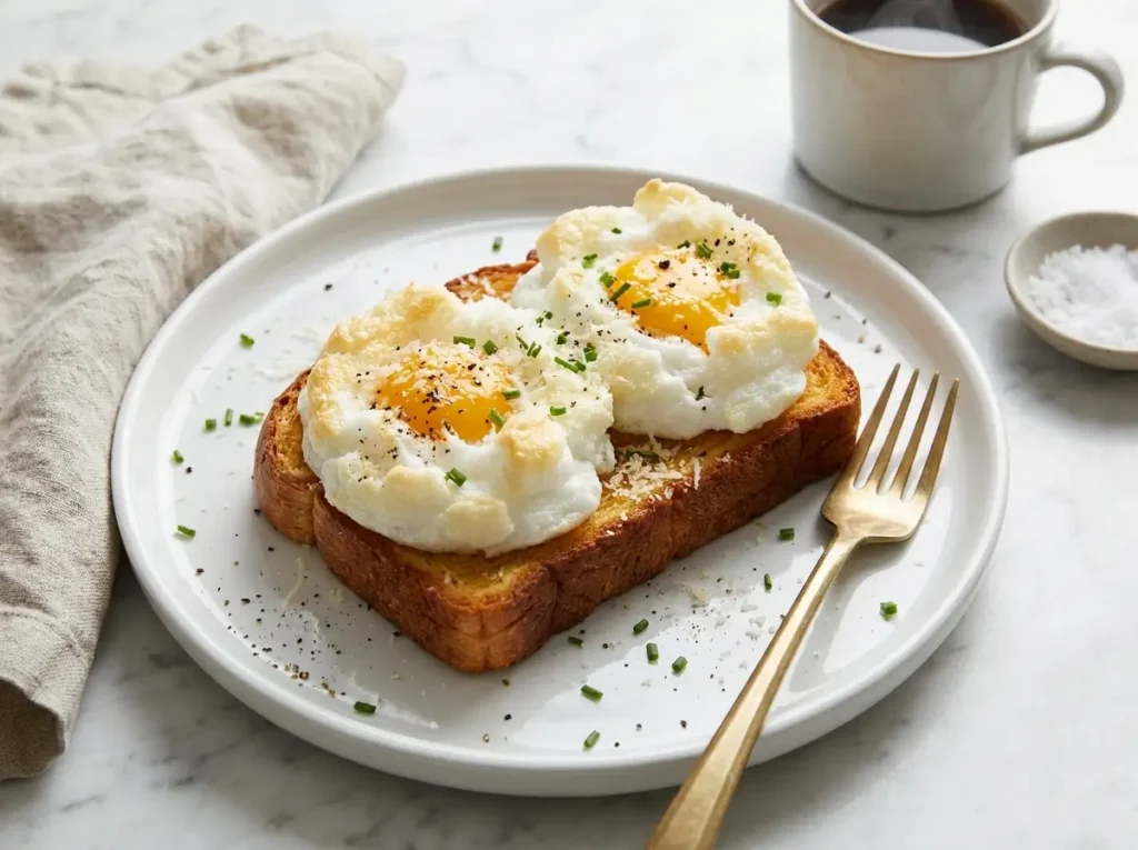 Cloud eggs recipe for Mother's Day brunch