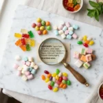 Checking candy labels to know if gelatin is halal